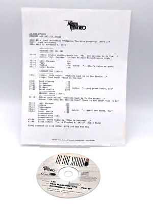 Paul McCartney - In The Studio - Show 124 - rare CD Radioshow (USA)