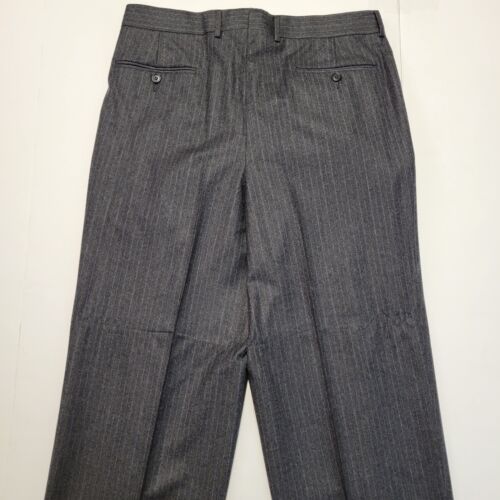 Ermenegildo Zegna GRIS Rayas Traje Chaqueta Pantalones Para Hombre 44 R EU 52 100% Lana - Imagen 10 de 14