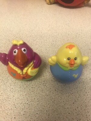 Playskool Weebles x 2 ... Wobbles Toys 2003 sehr guter Zustand