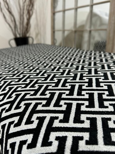 Premium Eden Embossed Pattern Footstool - Window Bay Seat Pouffe & Coffee Table - Picture 8 of 8