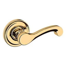 Baldwin 5445 030 PRIV Privacy Door Lever Set  Polished Brass