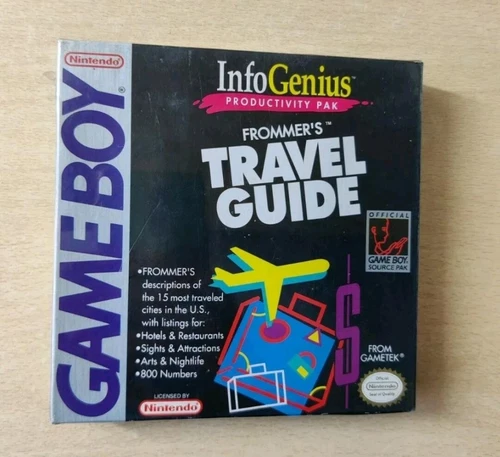 NINTENDO GAMEBOY FROMMER'S TRAVEL GUIDE NEW SEALED RARE