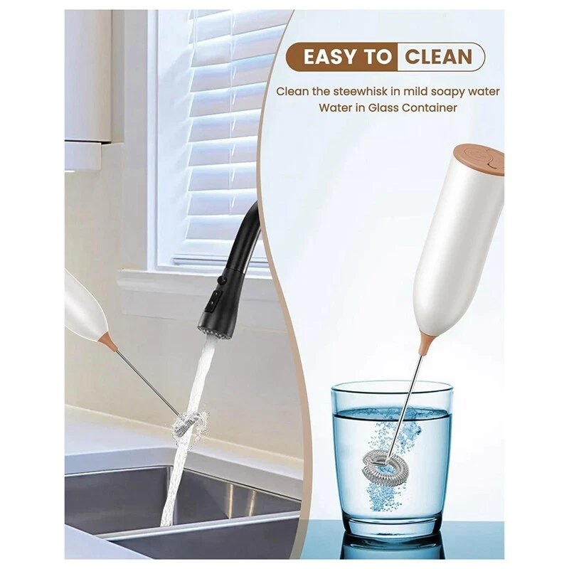 Milk Frother Rechargeable, Rechargeable Milk Frother Handheld Powerful8506