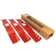 (3) Mulching Blades Compatible With Cub Cadet RZT54 54" 742-0677 942-0677