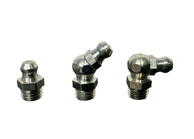 Schmiernippel DIN 71412 Stahl verzinkt 5.8 Form A B C M6 M8 M10 gerade 45° 90°