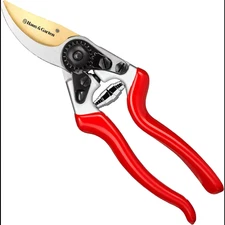 Enduropro Ergonomic Bypass Pruners - Professional Titanium Garden Shears, Heavy 