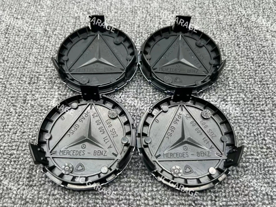 Tapacubos tapacubos AMG Star Laurel Wreath rojo negro 75 mm Mercedes-Benz Foto 3 de 3