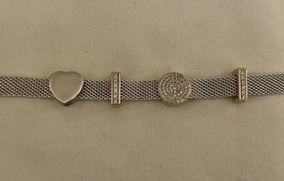 Pandora Reflexion Armband mit 4 Clips 925 Silber