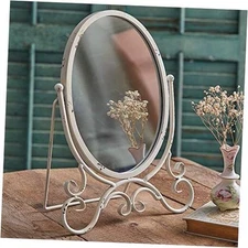  790139 Kinsley Oval Tabletop Mirror, 15-inch Height 