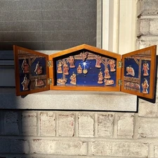 1993 Fontanini Advent Nativity Calendar Set #65100 Roman Inc Taiwan