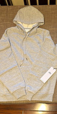 ALO Pullover Hooded Fleece Hoodie Gray Logo Drawstring Women’s XL