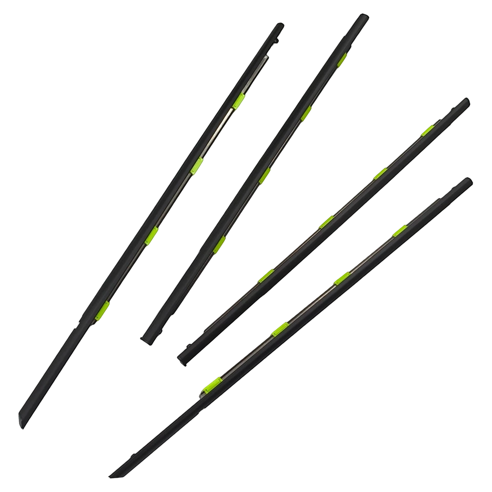 4Pcs For 1996-2000 Honda Civic Sedan Weatherstrip Window Moulding Trim Seal Belt - Изображение 2 из 4