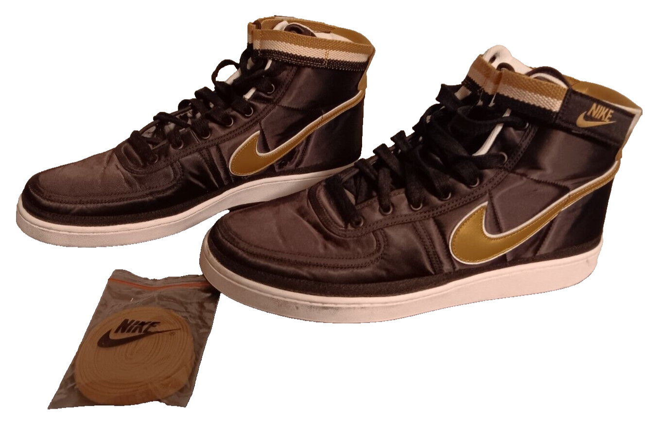 SAOLA Nike Vandal High Supreme Metallic Pack 2018 AH8652 002 oro nero taglia 14 rare