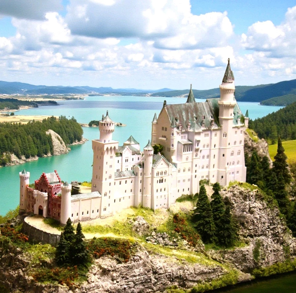 Diorama SCHLOSS *** SCHLOSS NEUSCHWANSTEIN ---NEU UNBENUTZTER ARTIKEL---