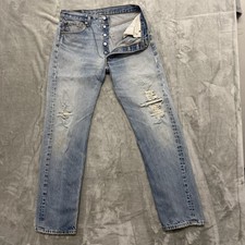 Vintage Levis 501 XX Mens 34x36 Fits 32x32 Distressed Button Fly Y2K 2005