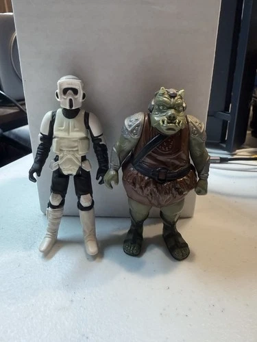 83 Star Wars Gamorrean Guard And Biker Scout Lot Return Of The Jedi Kenner