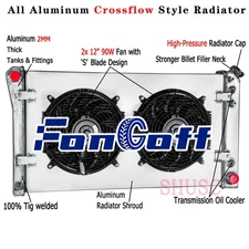 3 Row Aluminum Radiator+Shroud Fan For 91-1993 Chevy Caprice Buick Roadmaster