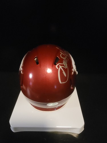 Dan Hampton Arkansas Razorbacks Signed Mini Helmet 1978 All American - Picture 13 of 13