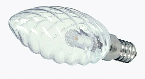 Satco S9155 LED Ba9 1/2 Clear 2700K Candelabra Base Light Bulb, 1W - Image 2 of 3