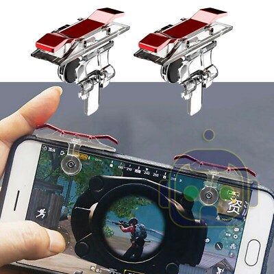 Mobile Phone Gaming Trigger Fire Button Smartphone Shooter Controller 1 Pairs