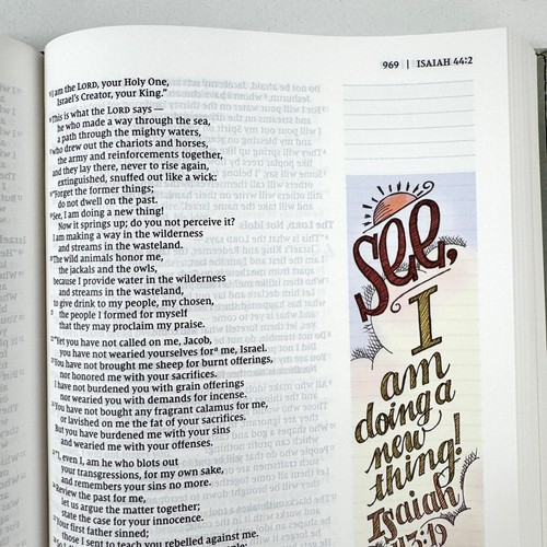 Beautiful Word Journaling Bible Updated Ed. NIV Bible Tab Stickers Floral HB - Picture 10 of 21