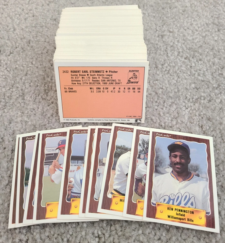 1990 CMC Pre-Rookie Minor League Baseball Card Singles Complete Your Set 1-350 - Image 2 of 2