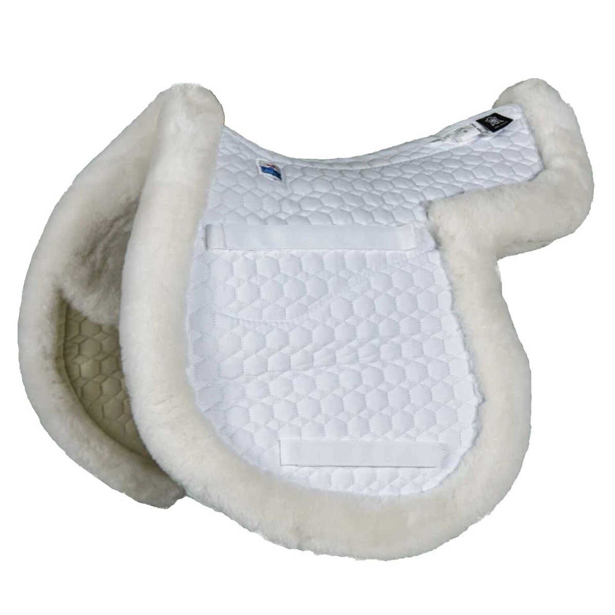Sudaderos de sillas de montar del inglés Blanco de Piel de Oveja