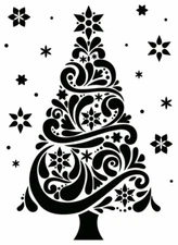 NEW Darice Embossing Essentials Folder 1218-118 CHRISTMAS TREE Scrapbooking
