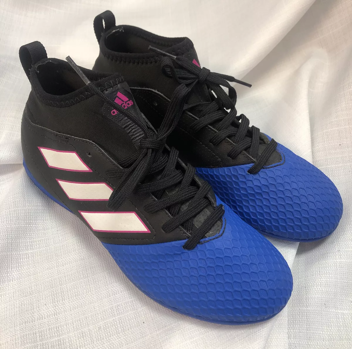 No esencial Feudal Crueldad Adidas Ace 17.3 Primemesh FG Soccer Cleats Mens US Size 4 1/2 Blue/Black |  eBay