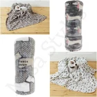 NEW LARGE EXTRA SOFT WARM COSY FLEECE PET DOG CAT BED ANIMAL BLANKET THROW