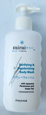 Mirai Clinical Body Wash for Strong Body Odor Renewing Body Purifying 9.3oz