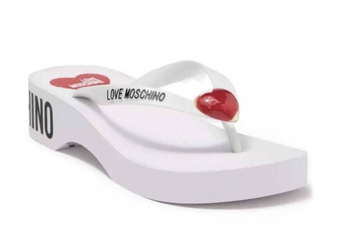 Moschino flip flops womens sale