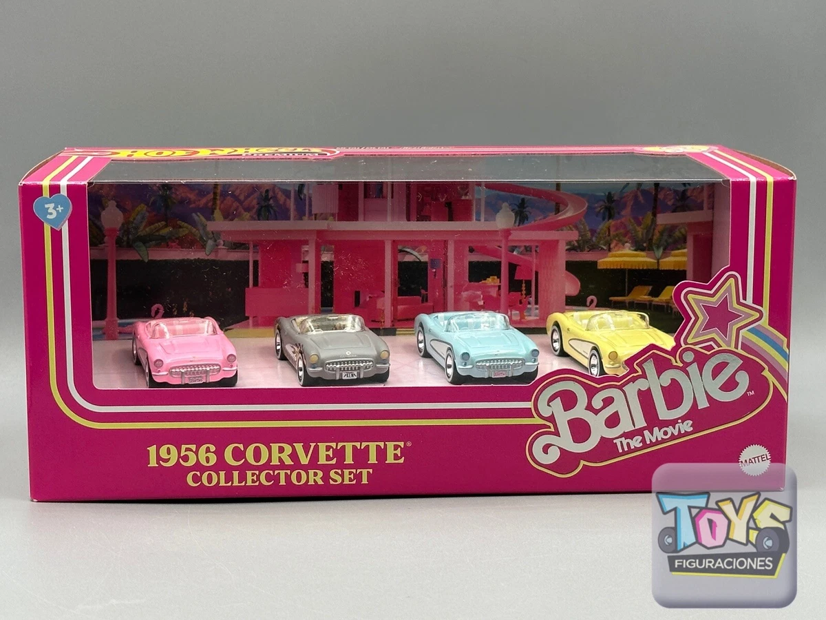 Hot Wheels Premium Barbie The Movie 1956 Corvette Collector Set 