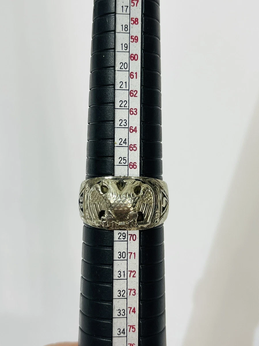 Large Masonic Rings Masonic Ring - 32nd Degree Scottish Rite & Shriner ...