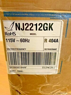 EMBRACO / ASPERA New Overstock Embraco Compressor Model # NJ2212GK 115v 60hz R404a