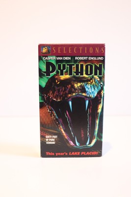 Python (VHS, 2001) Casper Van Dien, Robert Englund Used Great Shape