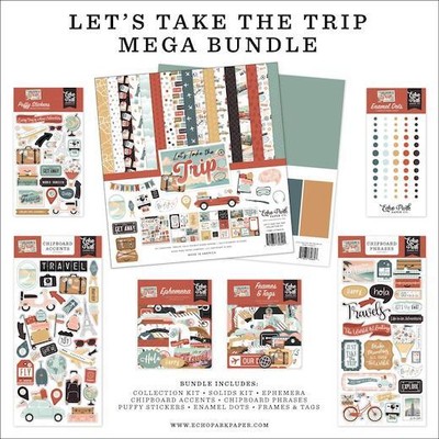 Echo Park Let's Take The Trip Papercrafting Mega Bundle