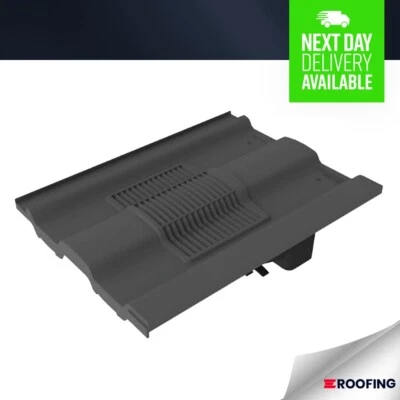 Timloc Castellated Tile Vent - Grey - Compatible with Marley, Redland Renown