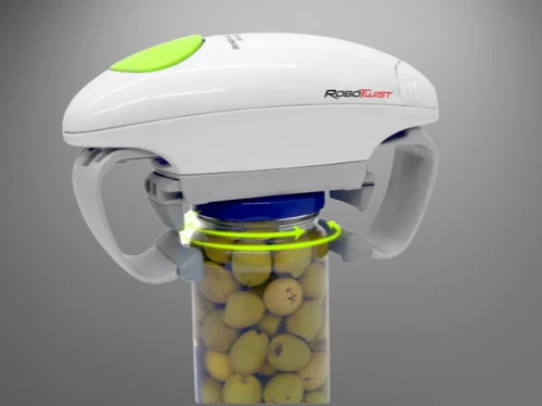 ROBOTWİST Eléctrico Manos Libres Automático Agarre Botón Fácil Abridor de Tarros Foto 2 de 4