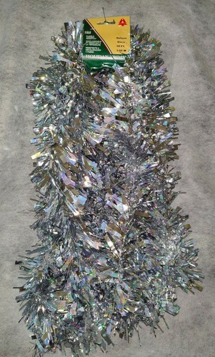 Ghirlanda Deluxe Decorazione 4"larghezza/3 colori a scelta Multi, Argento o Oro e Bianco - Foto 2 di 13