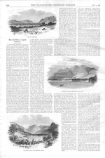 Here and There in English Lakeland - 6 Vignettes - 1886 Historical Print