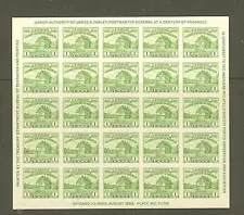 US Scott # 730 FARLEY - 1933 -  Mint NH Souvenir Sheet 