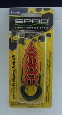 Spro SBEF65HLWP Dean Rojas Messing Auge Frosch 2.5in 18.5ml Alloween Kürbis