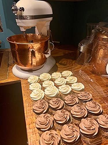 Sertodo Pure Copper 6 Quart Lift Stand Mixing Bowl compatible with Profession... - Picture 8 of 8