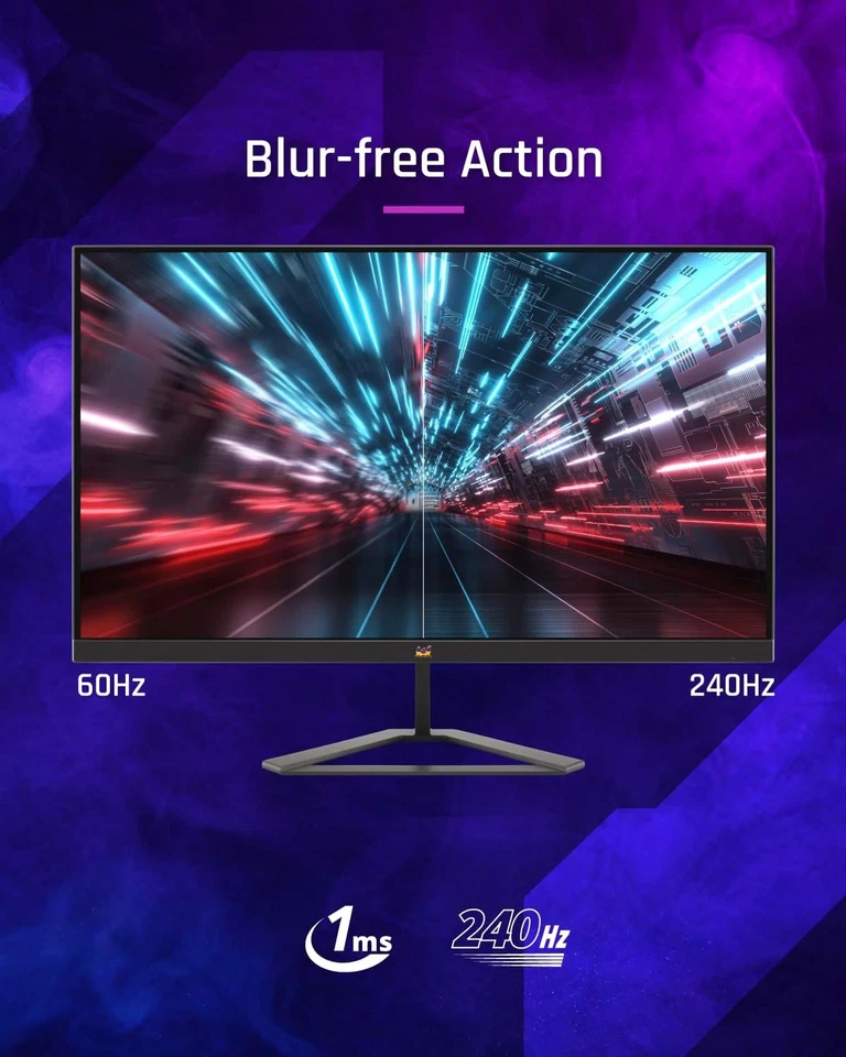 Viewsonic VX2779A-HD-PRO 27" IPS Full HD 240Hz 1ms Freesync Gaming Monitor Black - Image 2 of 4