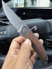 Shirogorov Quantum Ursus MRBS Cromax Blade KC Edition Inlay Titanium Knife