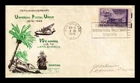 US COVER UNIVERSAL POSTAL UNION AIR MAIL FDC SCOTT C42 SPARTAN CACHET
