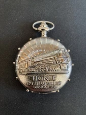 Lionel Pocket Watch 100th Anniversary Silver Railroad Train Works New Battery