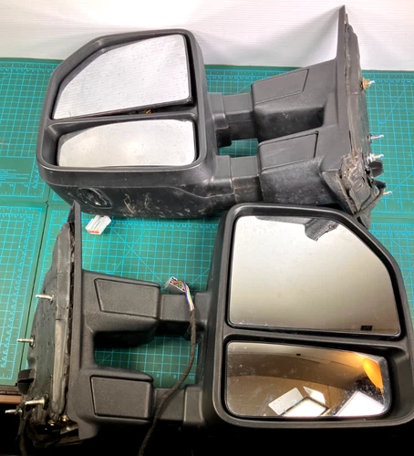 Ford Super Duty Tow Mirrors Power Heated Signal 2011-16 FOR PARTS OR REPAIR F250