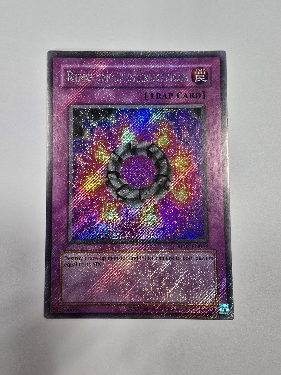 最安値！ Ring of Destruction RP02-EN066 YuGiOh Retro Pack 2 Single Card Secret Rare Ring of